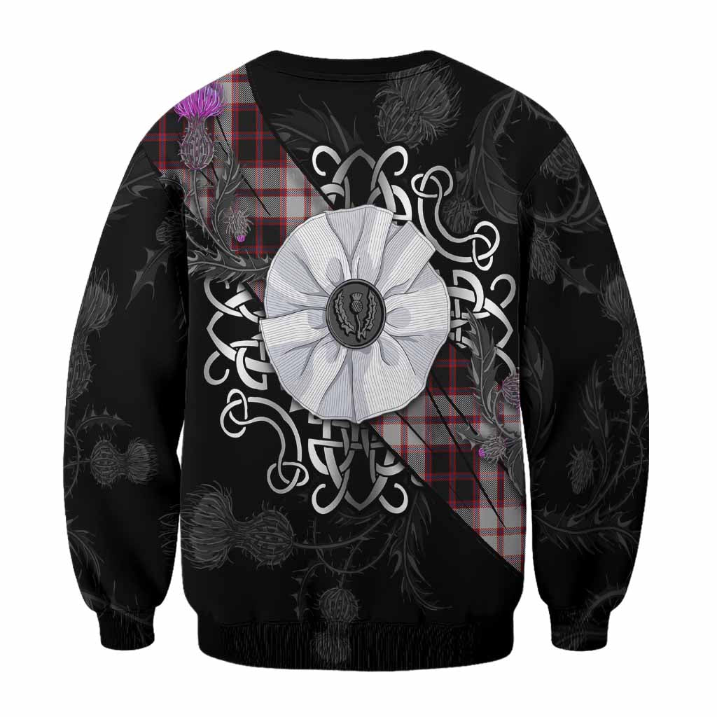 MacPherson (McPherson) Tartan Sweatshirt Jacobite White Rose - Tartan Vibes Clothing