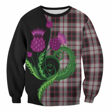 MacPherson (McPherson) Tartan Sweatshirt Traditional Scottish Thistle