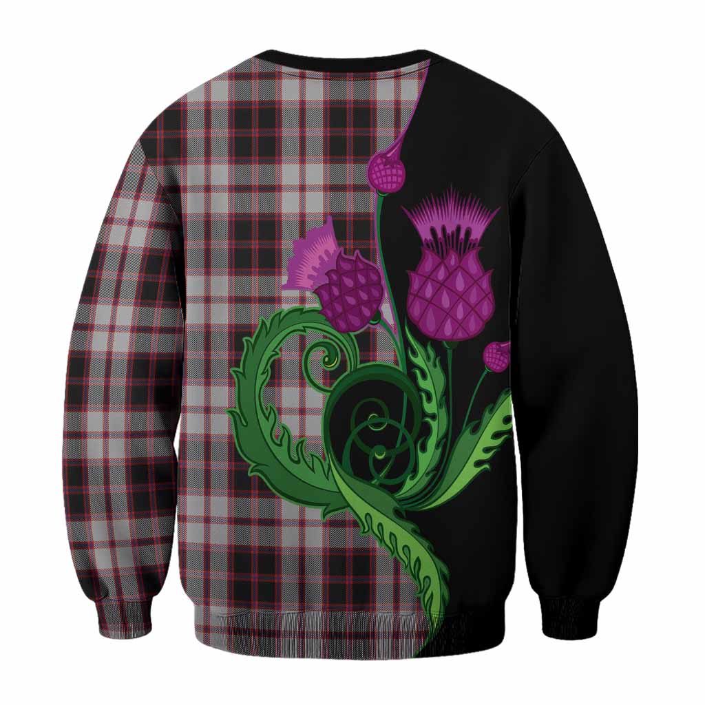 MacPherson (McPherson) Tartan Sweatshirt Traditional Scottish Thistle