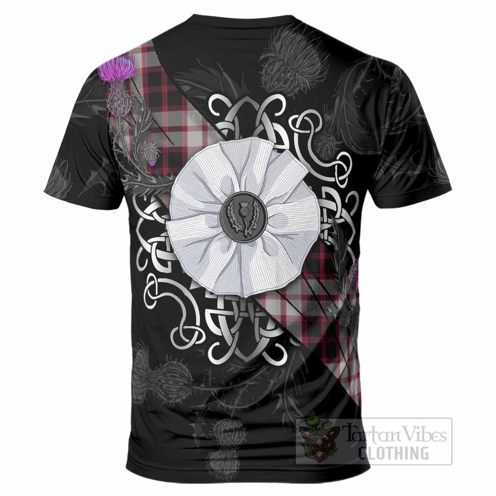MacPherson (McPherson) Tartan T-Shirt Jacobite White Rose - Tartan Vibes Clothing