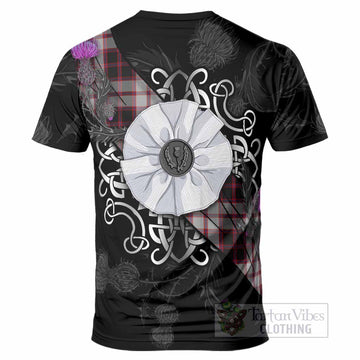 MacPherson (McPherson) Tartan T-Shirt Jacobite White Rose - Tartan Vibes Clothing