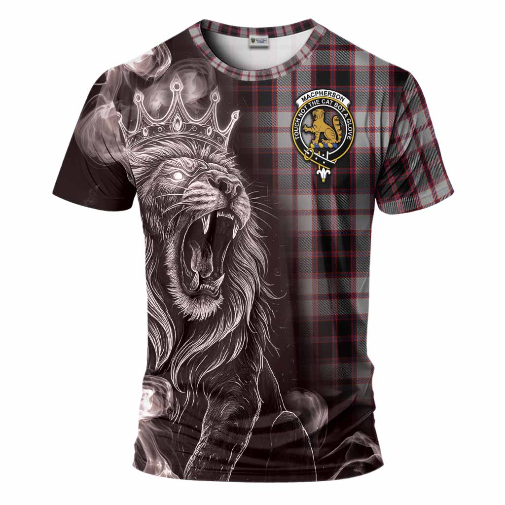 MacPherson (McPherson) Tartan T-Shirt Roaring Lion Heritage