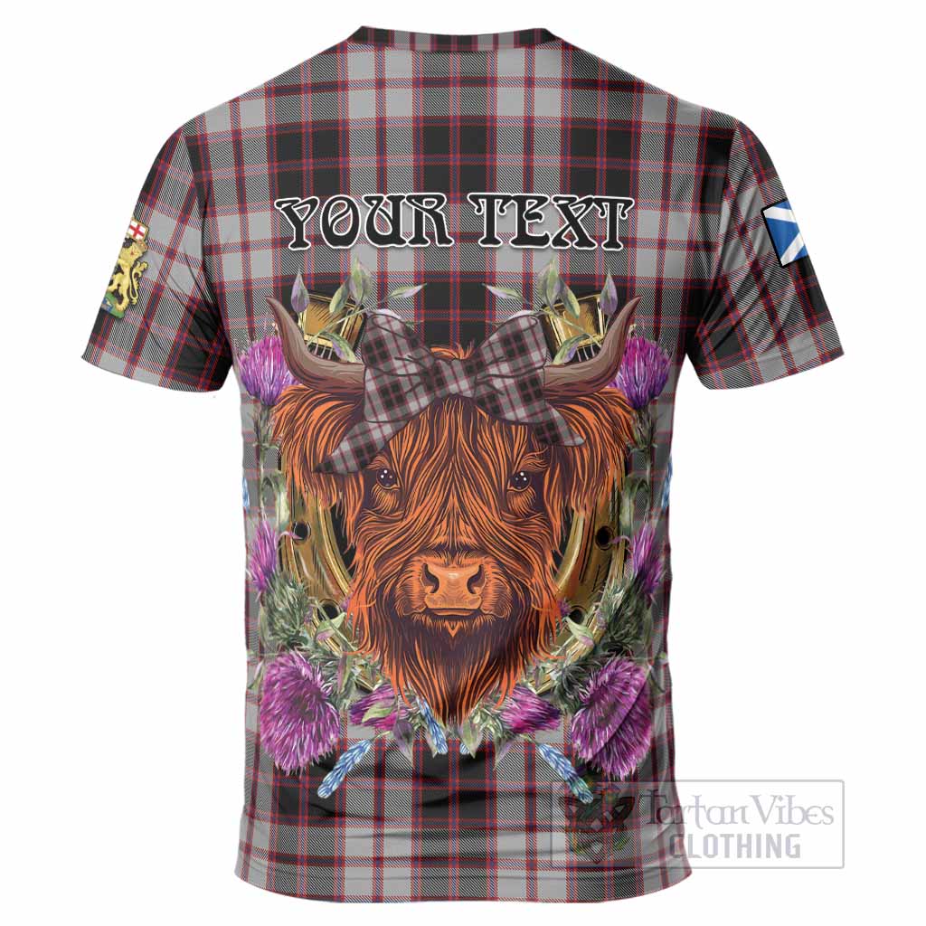 MacPherson (McPherson) Tartan T-Shirt Scottish Thistle Heilan Coo