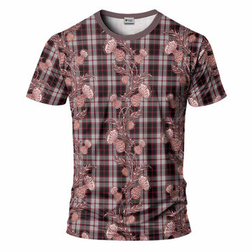 MacPherson (McPherson) Tartan T-Shirt Seamless Scottish Thistle Flowers