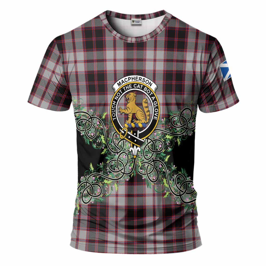 MacPherson (McPherson) Tartan T-Shirt Thistle Scottish Spirit