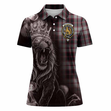 MacPherson (McPherson) Tartan Women Polo Shirt Roaring Lion Heritage