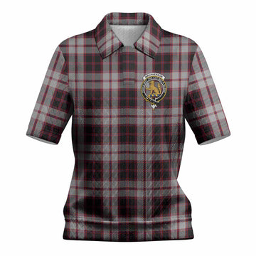 MacPherson (McPherson) Tartan Women’s Polo Sweater Top with Family Crest