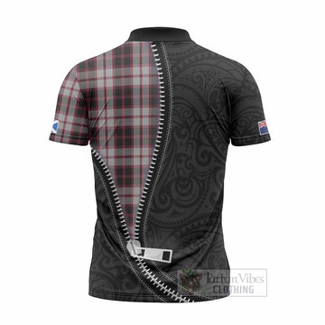 MacPherson (McPherson) Tartan Zipper Polo Shirt New Zealand Pattern Unique Zipper Stylized