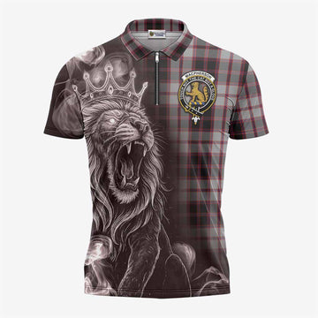 MacPherson (McPherson) Tartan Zipper Polo Shirt Roaring Lion Heritage