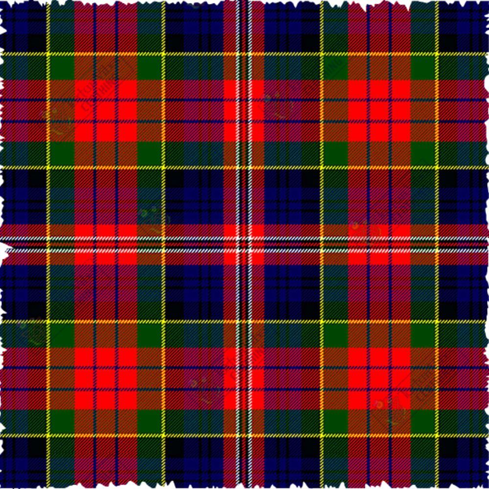 Macpherson Modern tartan pattern in red, navy, and green