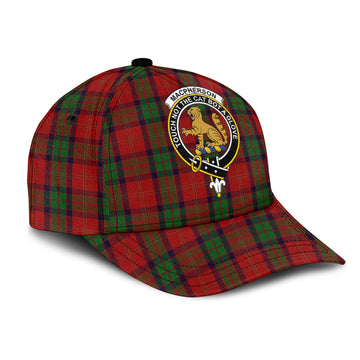MacPherson of Cluny Tartan Classic Cap with Family Crest