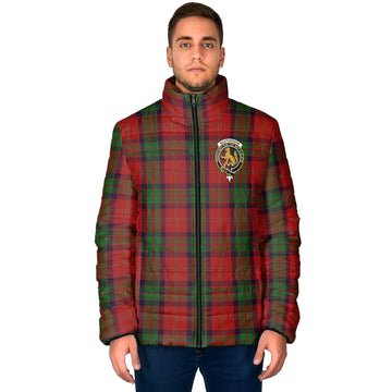 MacPherson of Cluny Tartan Padded Jacket with Family Crest