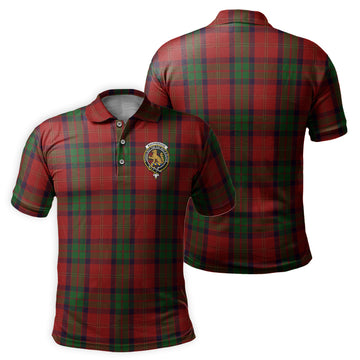 MacPherson of Cluny Tartan Men's Polo Shirt with Family Crest