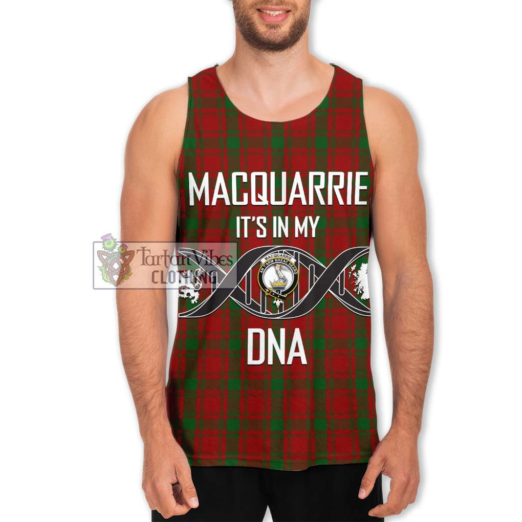 MacQuarrie (McQuarrie) Tartan Men's Tank Top with Family Crest DNA In Me Style Men - Tartanvibesclothing Shop