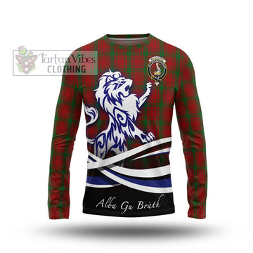 MacQuarrie (McQuarrie) Tartan Long Sleeve T-Shirt with Alba Gu Brath Regal Lion Emblem Unisex - Tartanvibesclothing Shop