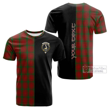 Tartan Vibes Clothing MacQuarrie Tartan Cotton T-shirt with Family Crest and Half Of Me Style