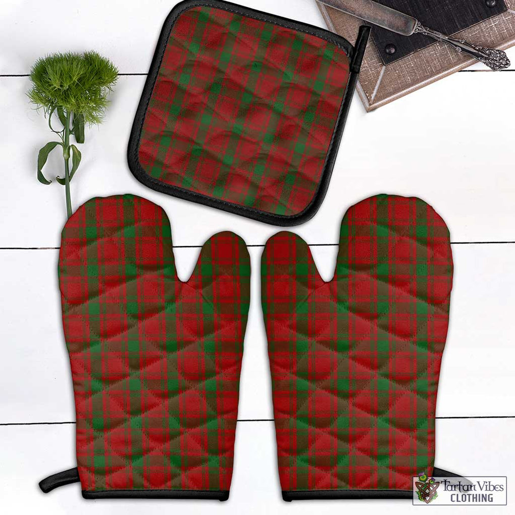 MacQuarrie (McQuarrie) Tartan Combo Oven Mitt & Pot-Holder Combo 1 Oven Mitt & 1 Pot-Holder Black - Tartan Vibes Clothing