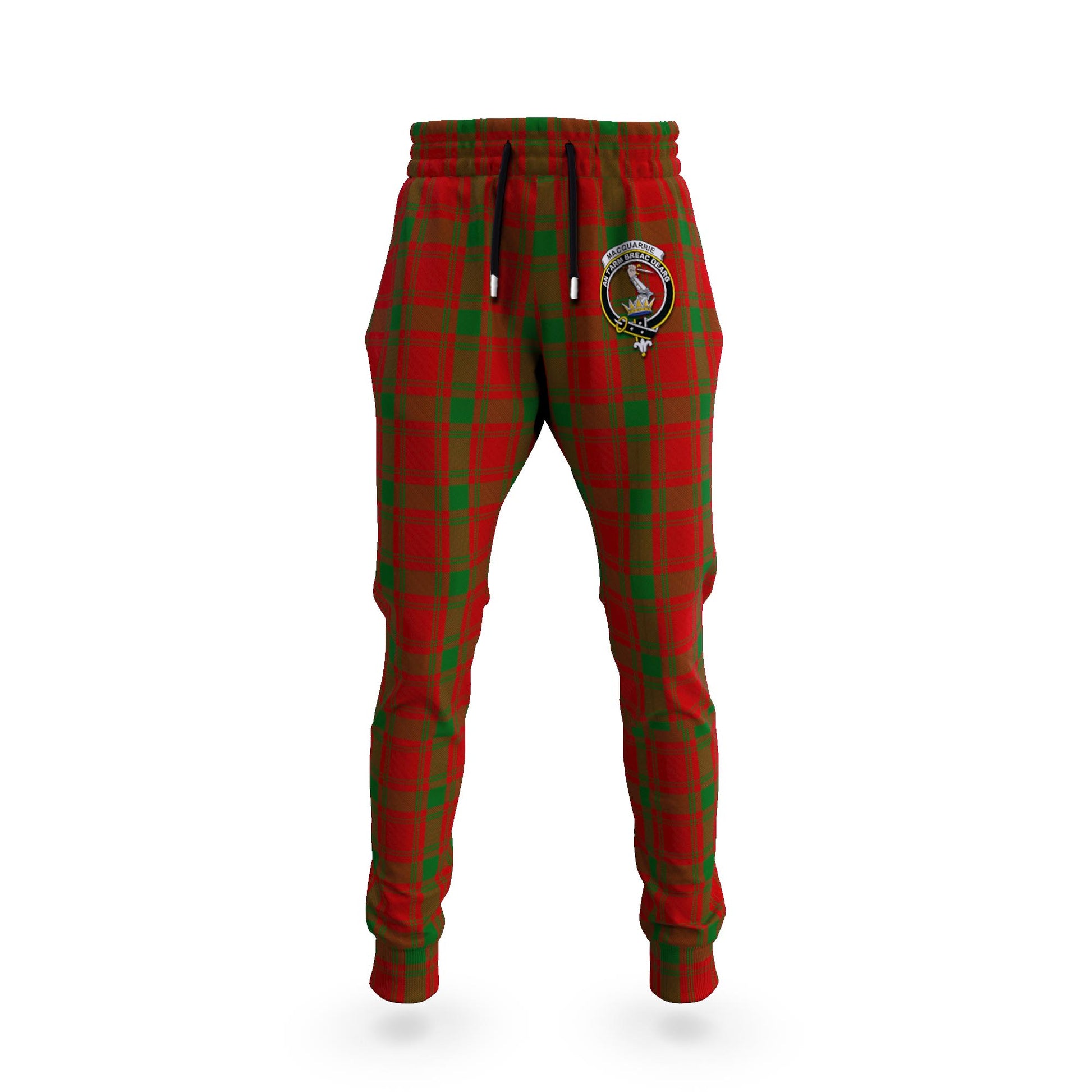MacQuarrie (McQuarrie) Tartan Joggers Pants with Family Crest 5XL - Tartan Vibes Clothing