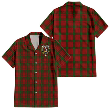 MacQuarrie (McQuarrie) Tartan Hawaiian Shirt with Family Crest