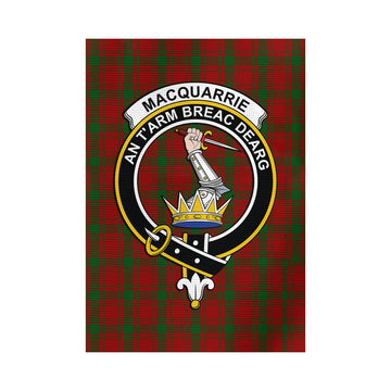 MacQuarrie (McQuarrie) Tartan Garden Flag with Family Crest