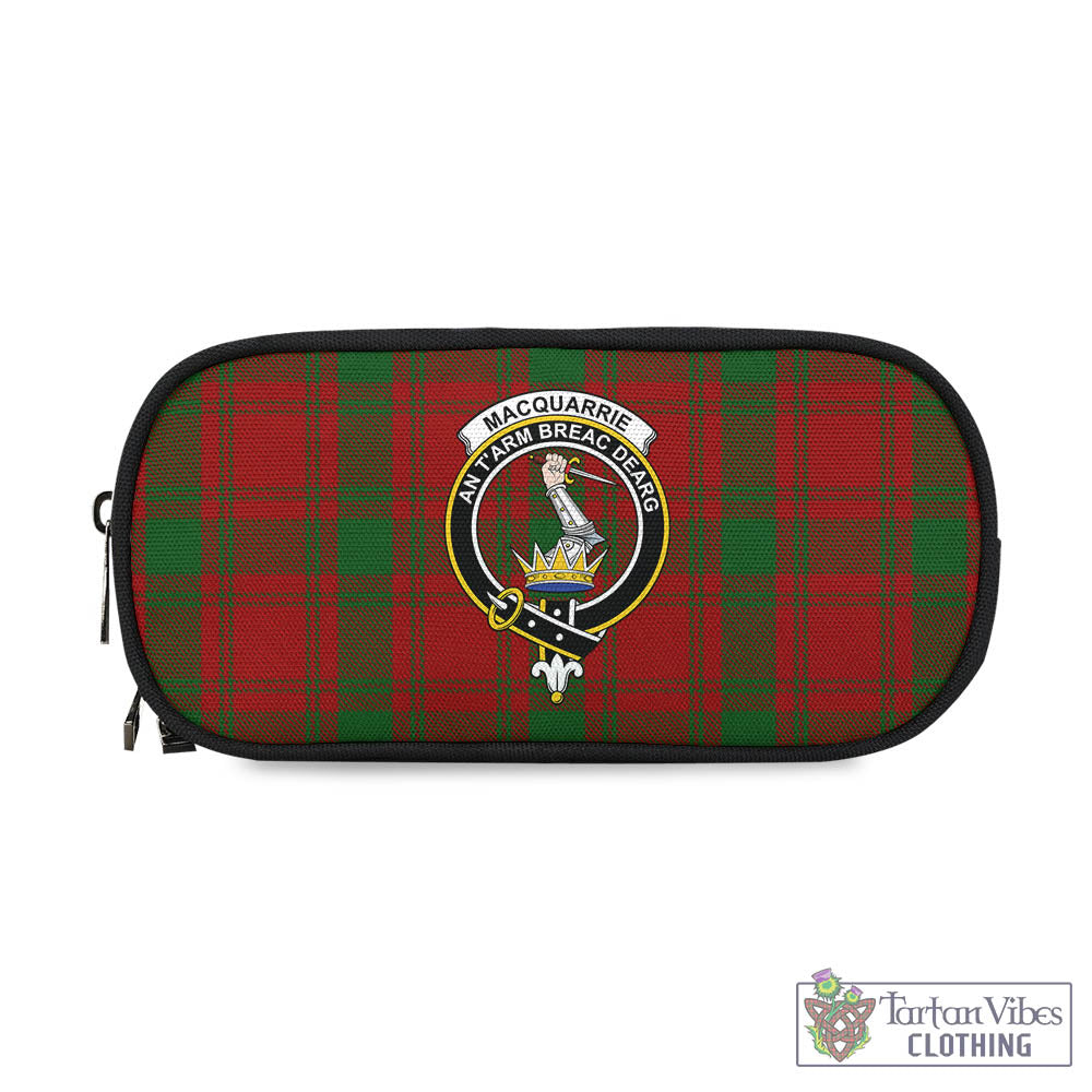 Tartan Vibes Clothing MacQuarrie Tartan Pen and Pencil Case with Family Crest