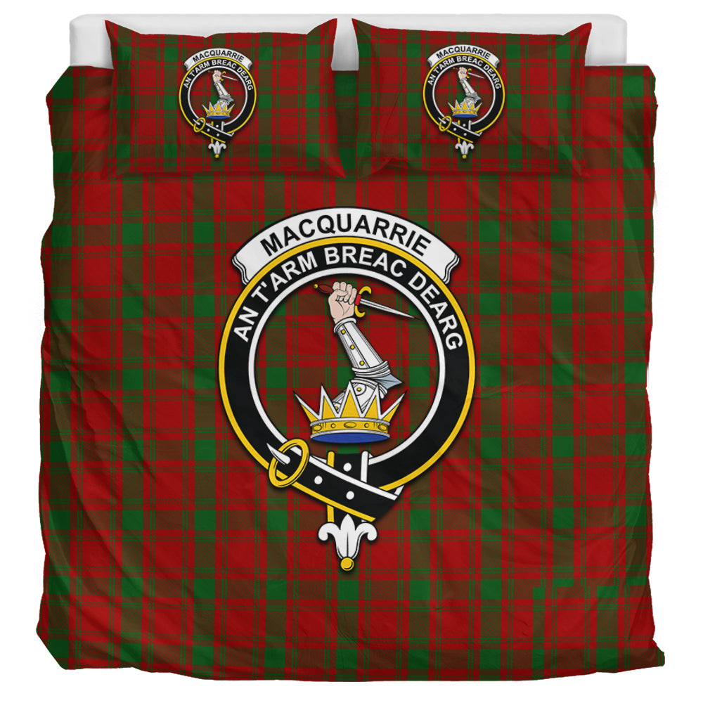 MacQuarrie (McQuarrie) Tartan Bedding Set with Family Crest UK Bedding Set UK Super King 104*94 inch - Tartan Vibes Clothing