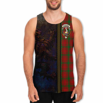 MacQuarrie (McQuarrie) Tartan Family Crest Men's Tank Top Alba Gu Brath Be Brave Lion Ancient Style