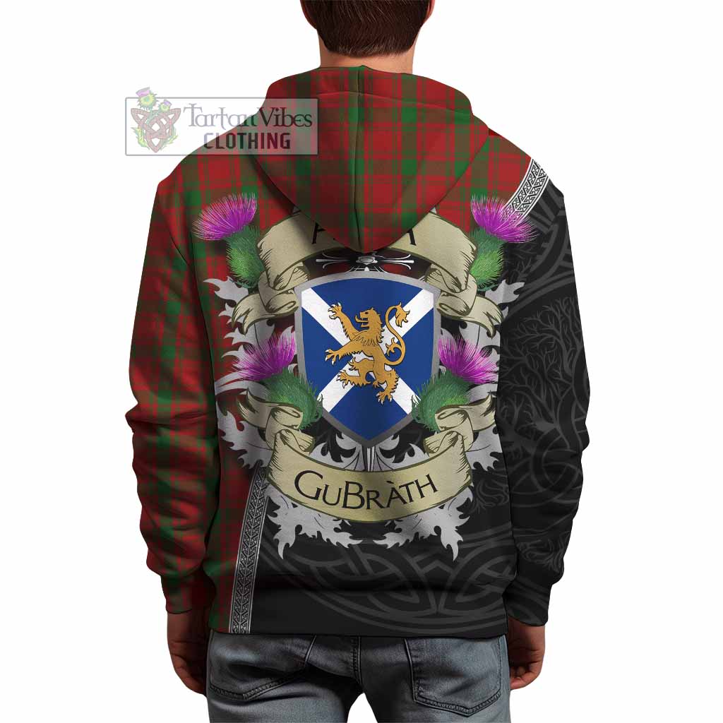Tartan Vibes Clothing MacQuarrie (McQuarrie) Tartan Family Crest Hoodie Lion Rampant Royal Thistle Shield Celtic Inspired