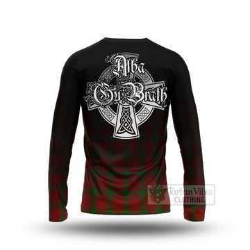 Tartan Vibes Clothing MacQuarrie (McQuarrie) Tartan Long Sleeve T-Shirt Featuring Alba Gu Brath Family Crest Celtic Inspired