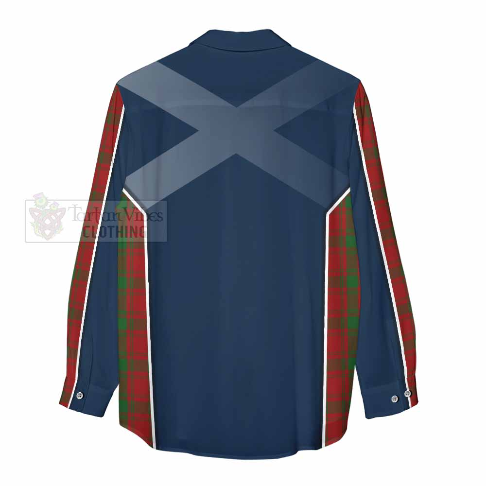 Tartan Vibes Clothing MacQuarrie (McQuarrie) Tartan Women's Casual Shirt with Family Crest and Lion Rampant Vibes Sport Style