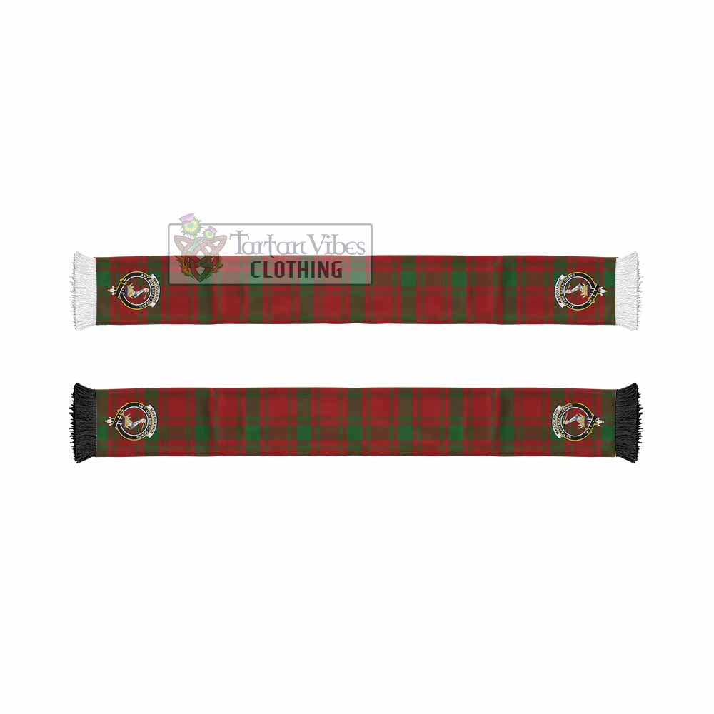 Tartan Vibes Clothing MacQuarrie (McQuarrie) Tartan Ruffneck Scarf with Family Crest