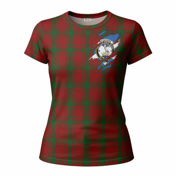 MacQuarrie (McQuarrie) Clan Crest In Me Tartan Women T shirt Scotland Flag Style