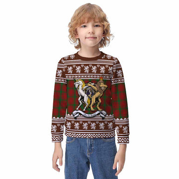 MacQuarrie (McQuarrie) Clan Tartan Crest Christmas Kid Ugly Sweatshirt Coat of Arms Funny Style