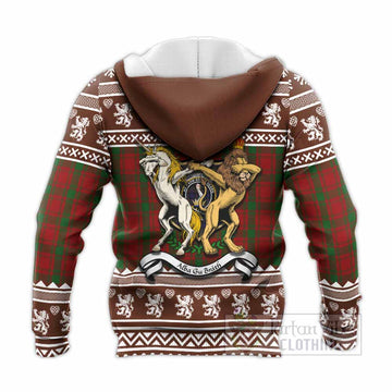 MacQuarrie (McQuarrie) Clan Tartan Crest Christmas Knitted Hoodie Coat of Arms Funny Style