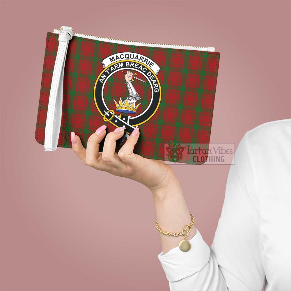 Tartan Vibes Clothing MacQuarrie (McQuarrie) Family Crest Tartan Clutch Bag