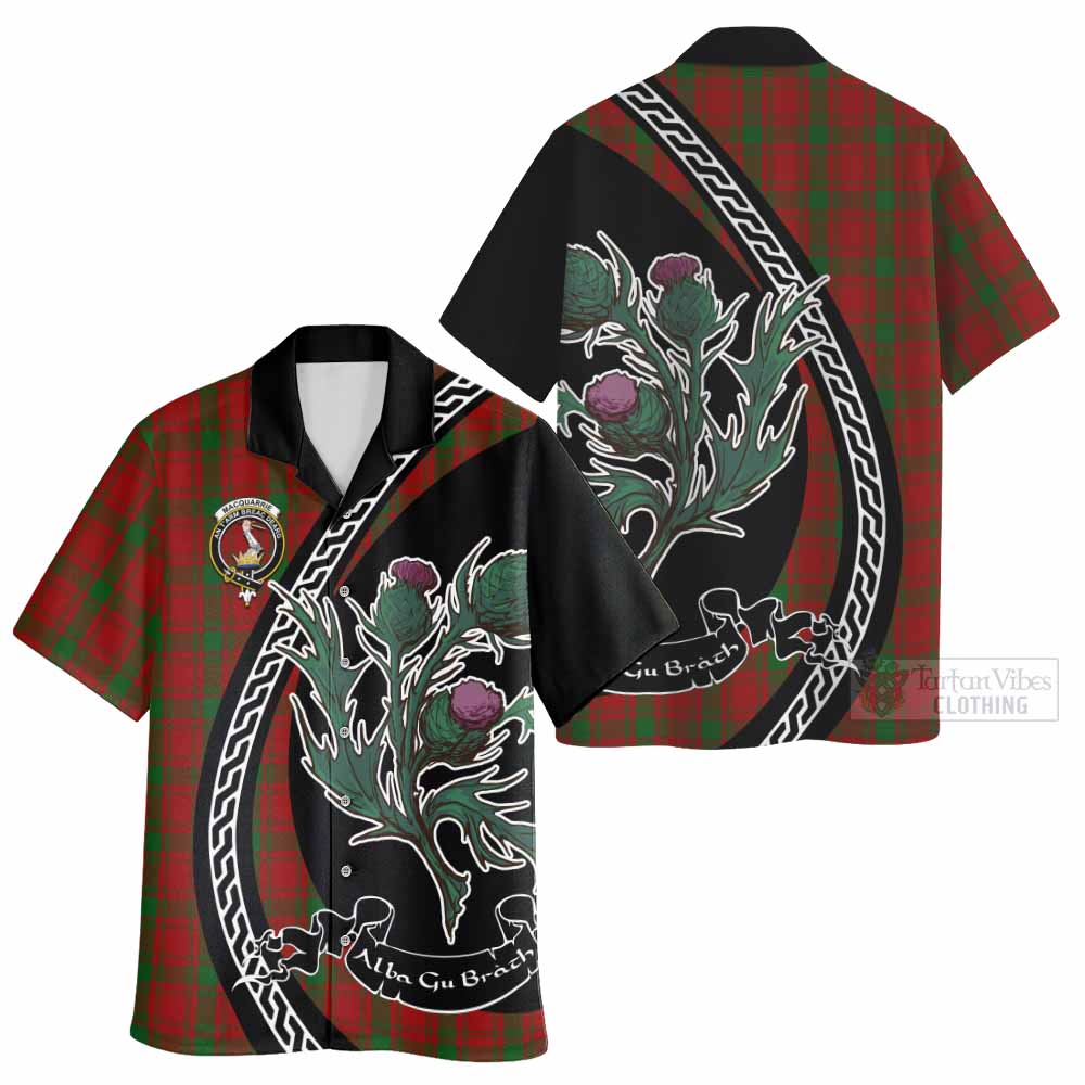 MacQuarrie (McQuarrie) Family Crest Tartan Hawaiian Shirt Alba Thistle Inspired - Tartan Vibes Clothing