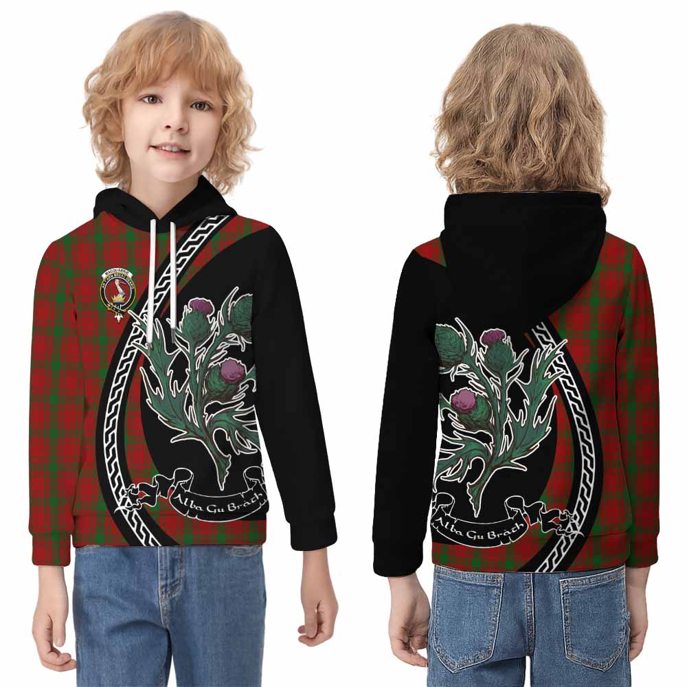 MacQuarrie (McQuarrie) Family Crest Tartan Kid Hoodie Alba Thistle Inspired - Tartan Vibes Clothing