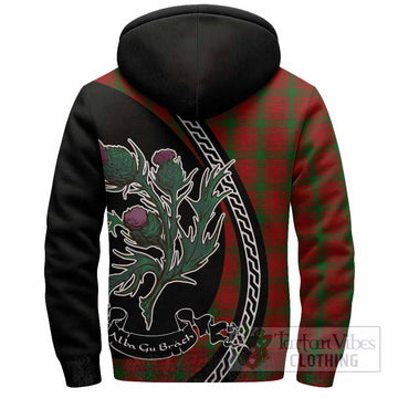 MacQuarrie (McQuarrie) Family Crest Tartan Sherpa Hoodie Alba Thistle Inspired