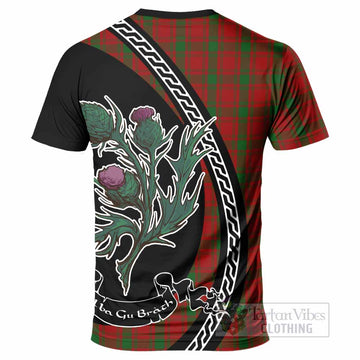 MacQuarrie (McQuarrie) Family Crest Tartan T-Shirt Alba Thistle Inspired