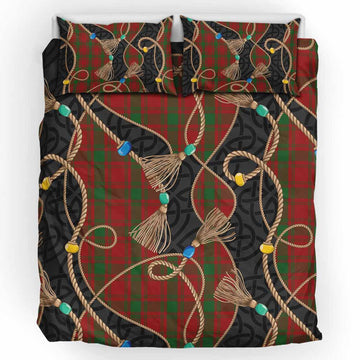 MacQuarrie (McQuarrie) Scottish Tartan Twisted Ropes Stylized Bedding Set UK Bedding Set UK King 91*87 inch - Tartan Vibes Clothing