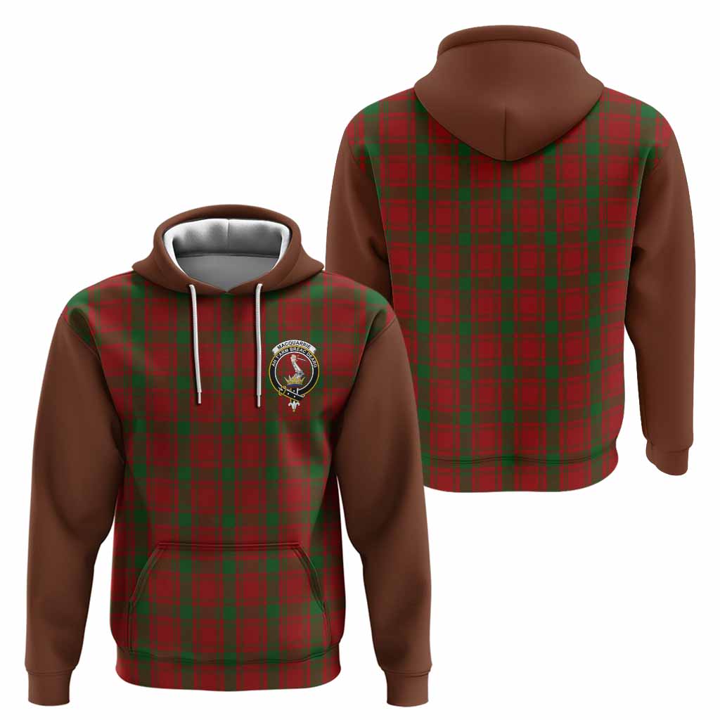 MacQuarrie (McQuarrie) Tartan Accent Hoodie with Family Crest