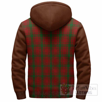 MacQuarrie (McQuarrie) Tartan Accent Sherpa Hoodie with Family Crest