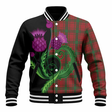 MacQuarrie (McQuarrie) Tartan Baseball Jacket Traditional Scottish Thistle