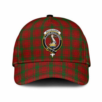 MacQuarrie (McQuarrie) Tartan Classic Cap with Family Crest