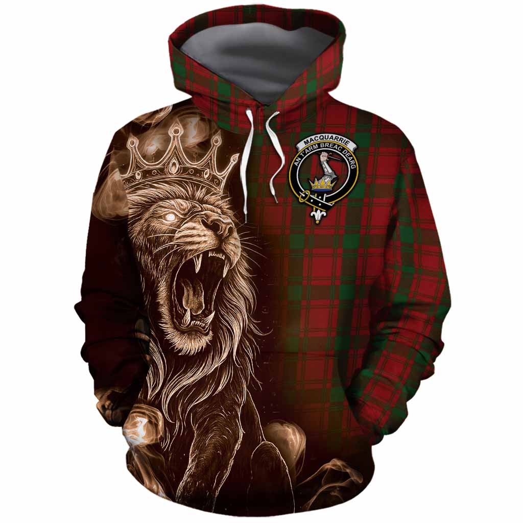 MacQuarrie (McQuarrie) Tartan Cotton Hoodie Roaring Lion Heritage