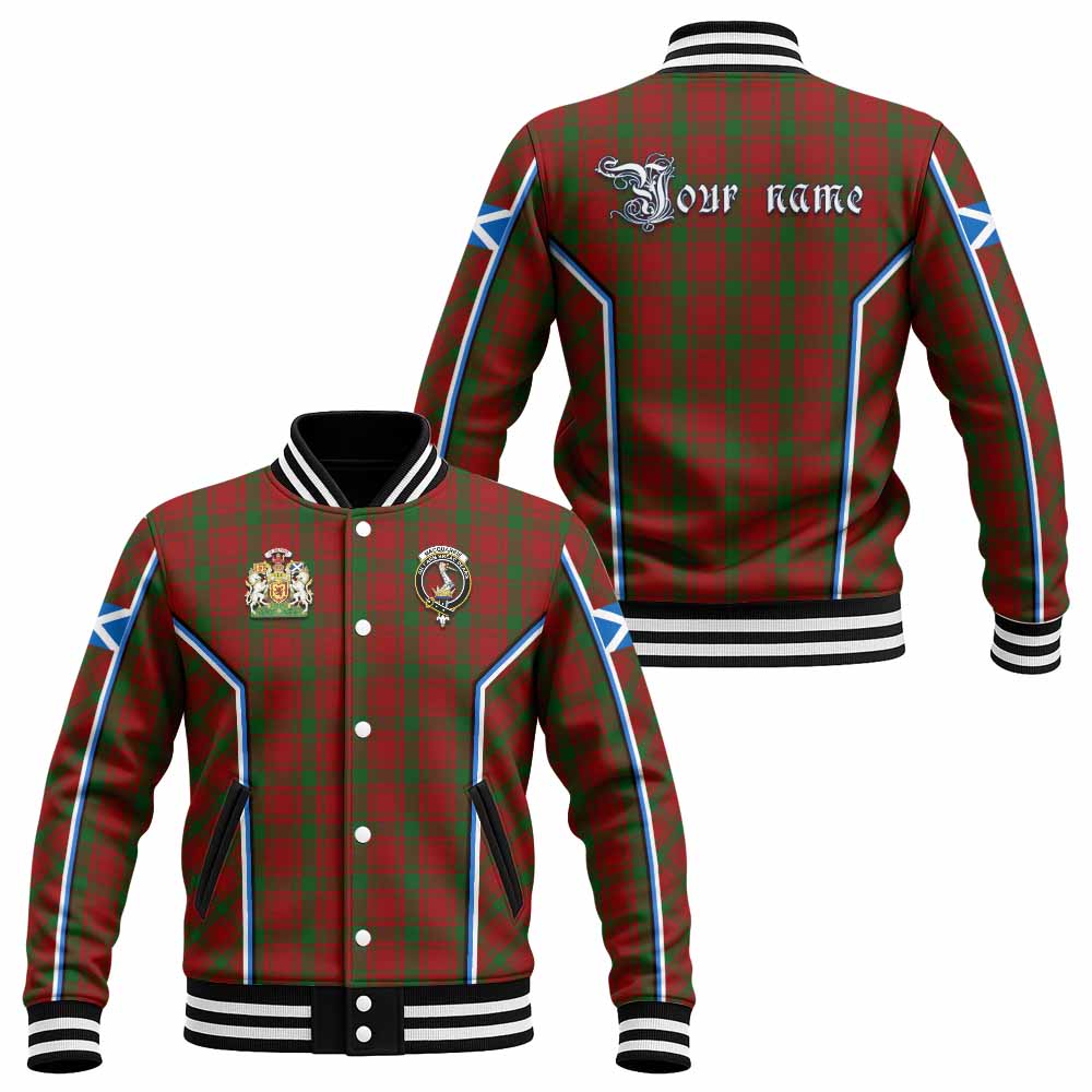 MacQuarrie (McQuarrie) Tartan Crest Baseball Jacket Scotland Coat of Arm Flag Style - Tartan Vibes Clothing