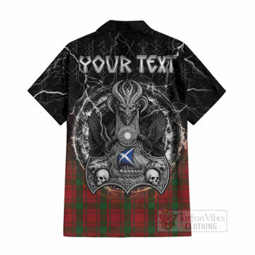MacQuarrie (McQuarrie) Tartan Crest Cotton Hawaiian Shirt Celtic Odin's Raven Legacy