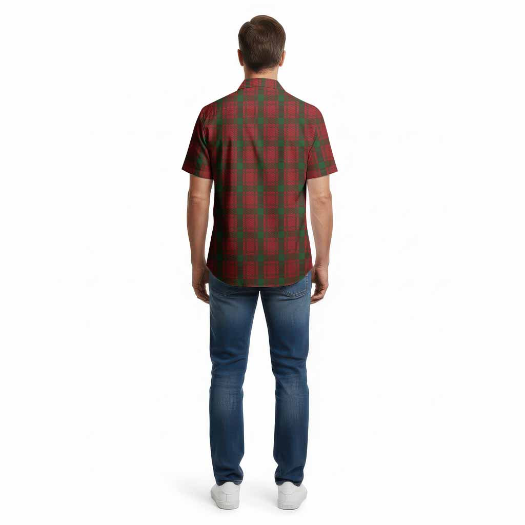 MacQuarrie (McQuarrie) Tartan Crest Cotton Hawaiian Shirt Ferocious Lion Style