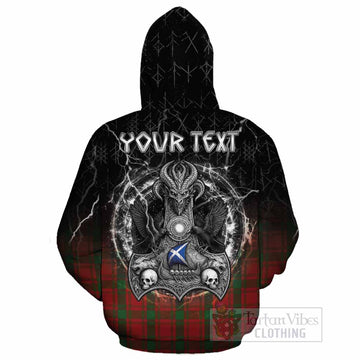 MacQuarrie (McQuarrie) Tartan Crest Cotton Hoodie Celtic Odin's Raven Legacy