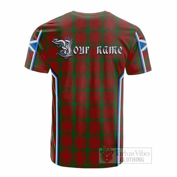 MacQuarrie (McQuarrie) Tartan Crest Cotton T-shirt Scotland Coat of Arm Flag Style